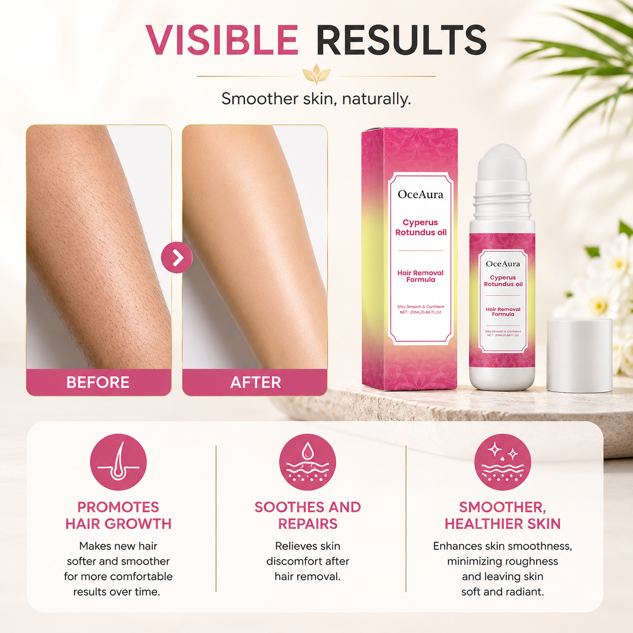 SilkySmooth Cyperus Glow Roller Oil