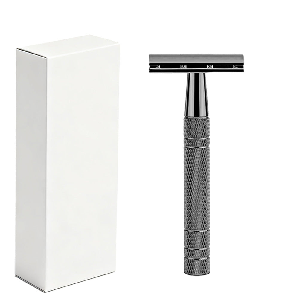 SilkySmooth Rose Gold Safety Razor – Reusable Double-Edge Shaving Razor